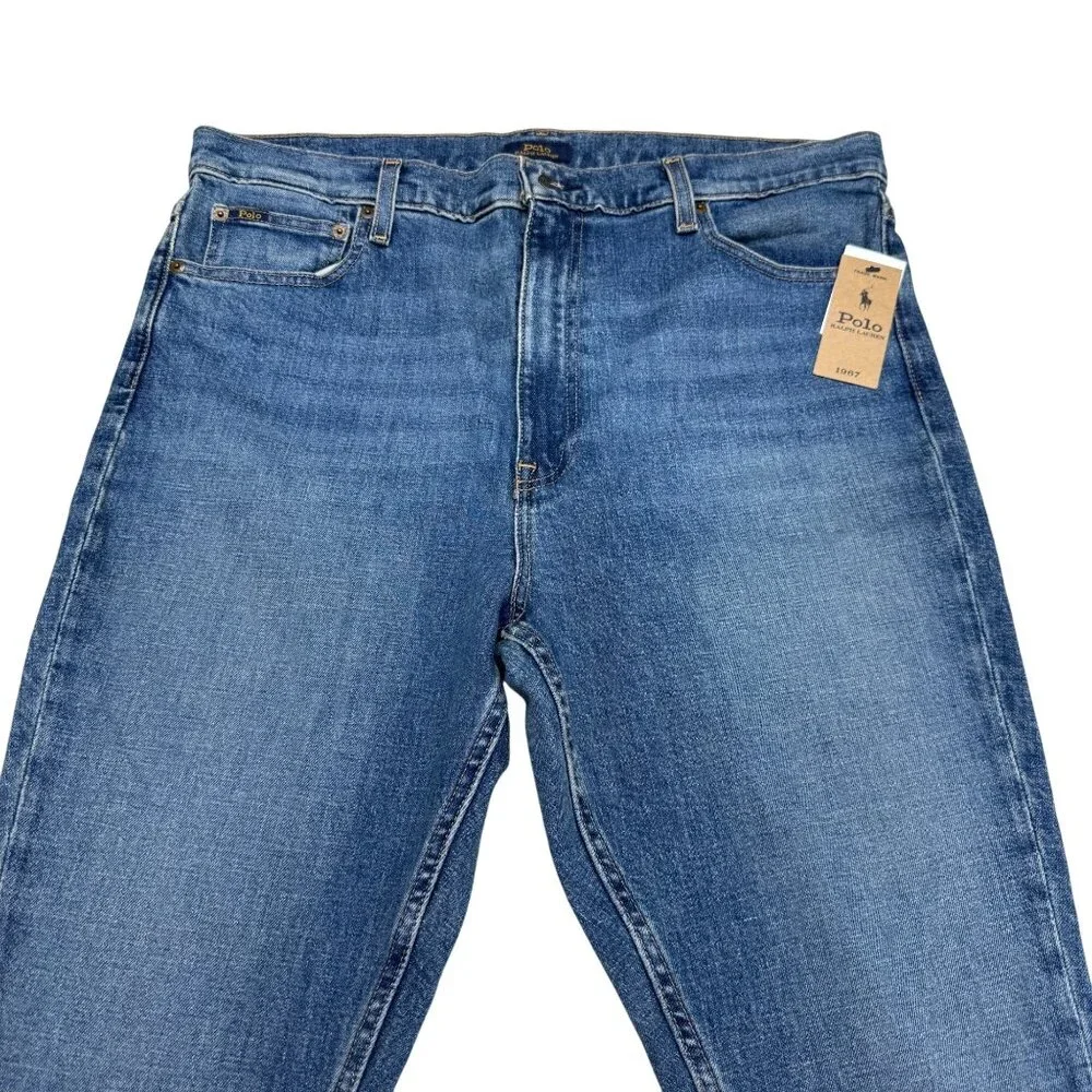Polo Ralph Lauren Women's High Rise Skinny Indigo Jean Denim Pants, Size 33 NWT - Picture 3 of 12